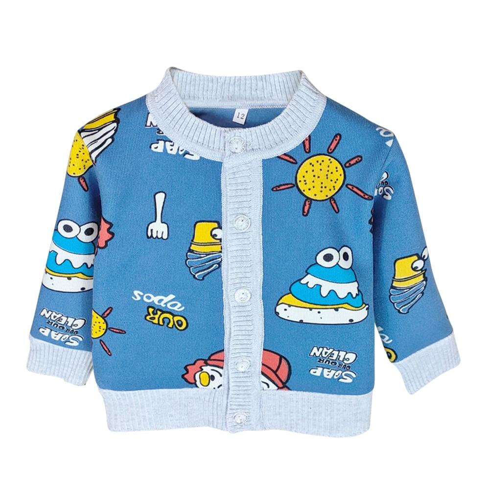 Unisex Cartoon Knitted Cardigan For Babies and Toddlers for Autumn & Winter - Pink & Blue Baby Shop - Review