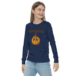 Youth long sleeve tee - Cute Halloween Pumpkin - Pink & Blue Baby Shop - Review