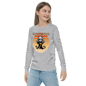 Youth long sleeve tee - Halloween Death Design - Pink & Blue Baby Shop - Review