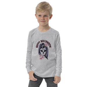 Youth long sleeve tee - Halloween Mask - Pink & Blue Baby Shop - Review