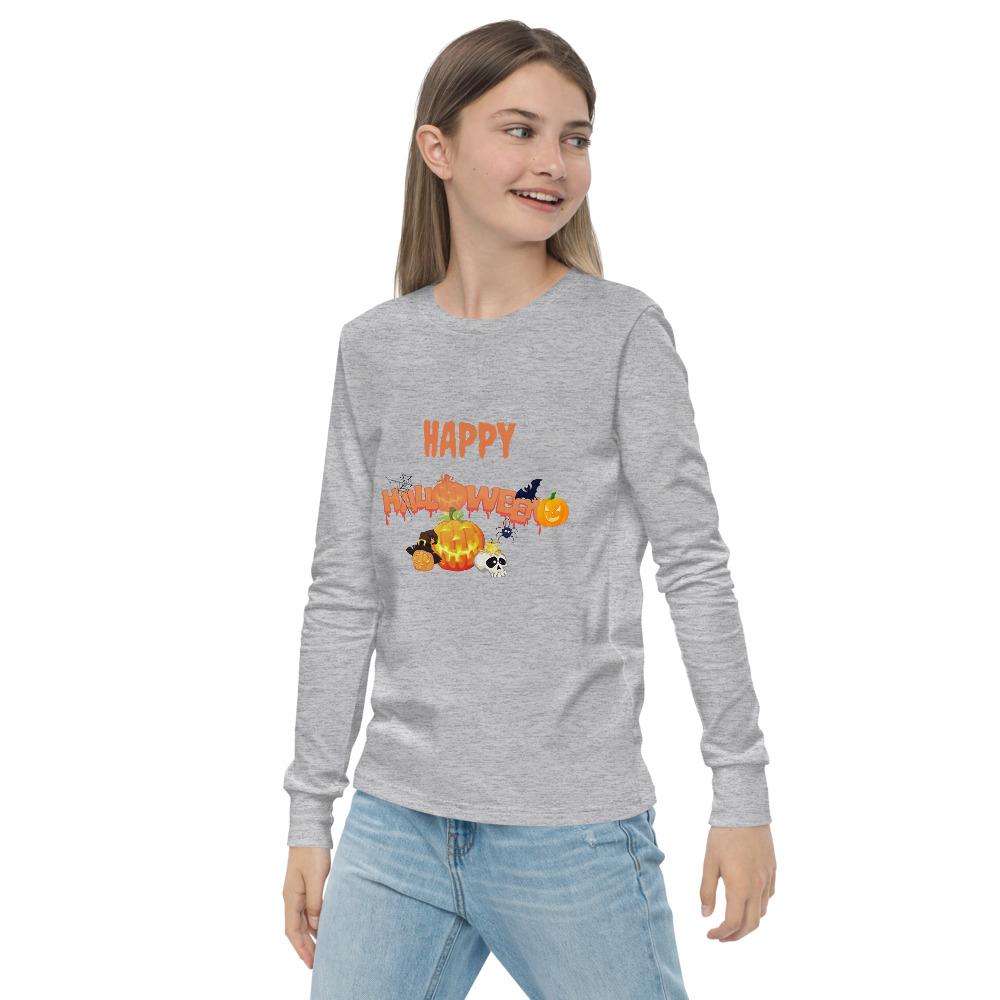 Youth long sleeve tee - Happy Halloween - Pink & Blue Baby Shop - Review
