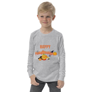 Youth long sleeve tee - Happy Halloween - Pink & Blue Baby Shop - Review
