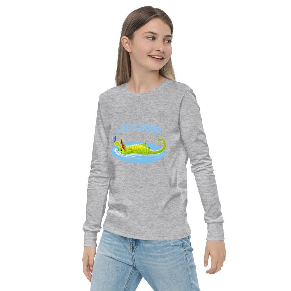 Youth long sleeve tee - Life is Good - Pink & Blue Baby Shop - Review