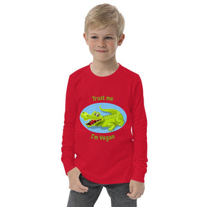 Youth long sleeve tee - Vegan Croc - Pink & Blue Baby Shop - Review